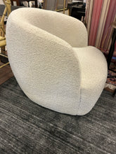 Load image into Gallery viewer, Ivory Boucle Swivel Chair from CB2
