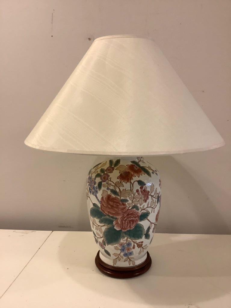 Floral Ceramic Table Lamp