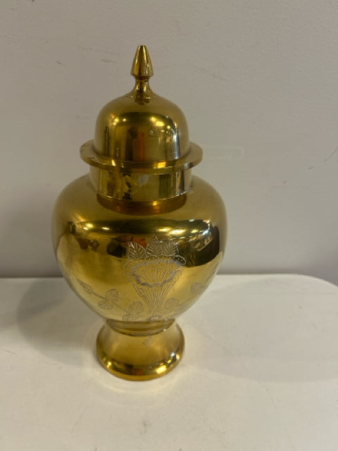 Vintage Brass Ginger Jar