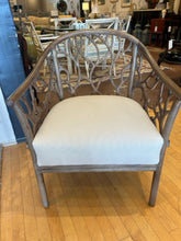 Load image into Gallery viewer, Bosco Armchair with Light Driftwood Finish &amp; Linen Cushions
