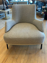 Load image into Gallery viewer, Upholstered  Arm Chair with Leather Back from Nicoline Italia
