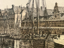 Load image into Gallery viewer, Framed Etching &quot;Rotterdam&quot; by Org Radering
