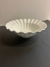 Load image into Gallery viewer, White Ruffle Serving Bowl from Varm Ceramica made in Italy
