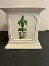 Load image into Gallery viewer, Ceramic Square Planter with Garden Topiaries
