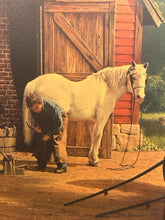 Load image into Gallery viewer, Framed Art Print &quot;Horse and Buggy Days&quot; by Paul Detlefsen, signed
