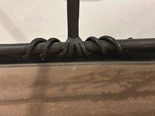 Load image into Gallery viewer, Glass Top Iron Base Console Table with  Tree of Life  Design
