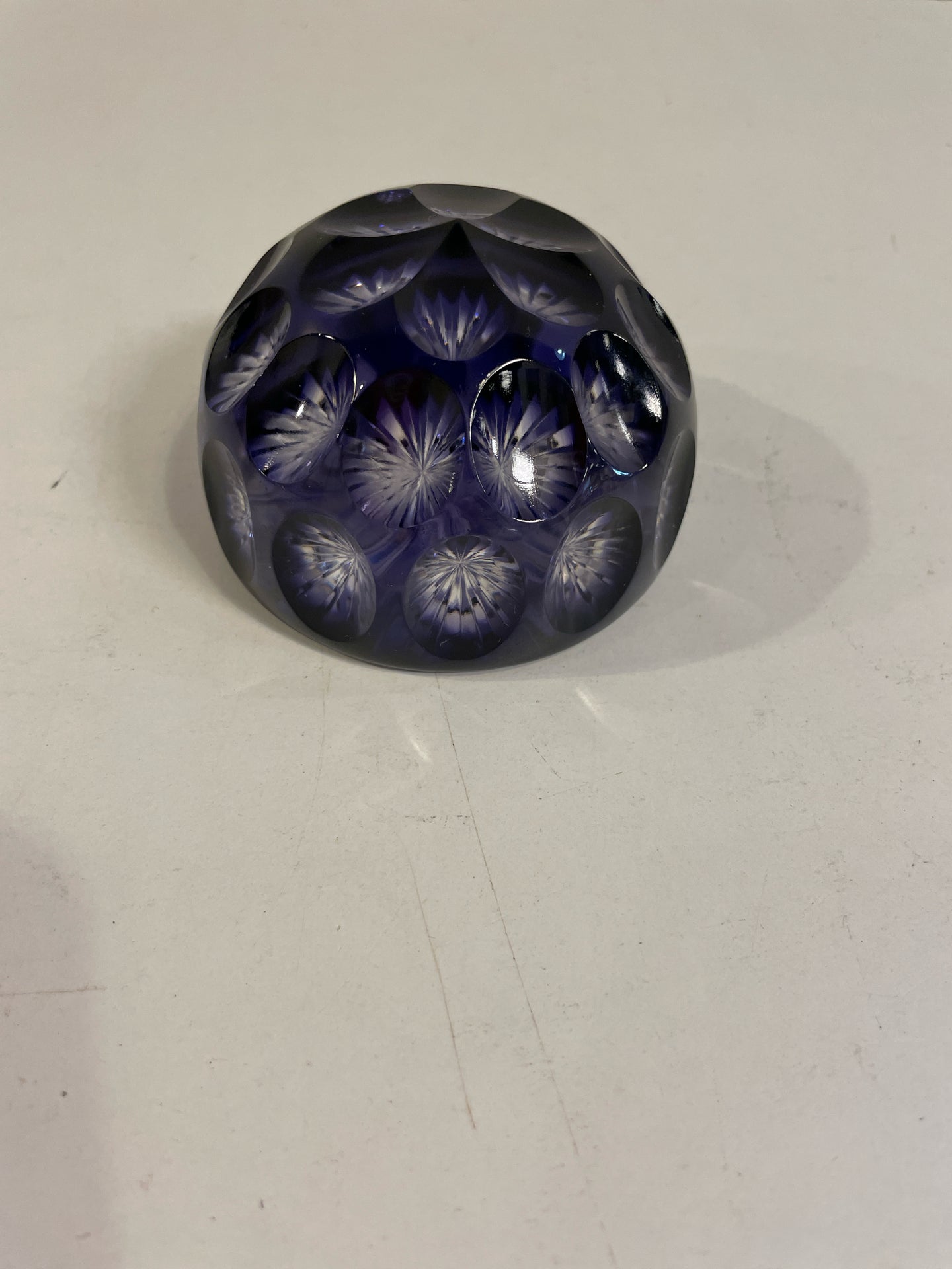 Amethyst Crystal Paperweight from Webb Corbett