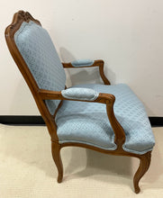 Load image into Gallery viewer, Antique Louis XV Carved Wood Frame Upholstered Arm Chair
