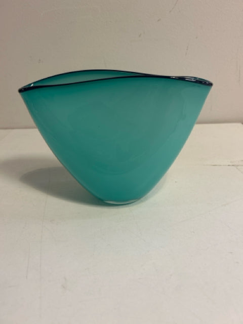 Blue Glass Pocket Vase