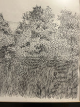 Load image into Gallery viewer, Framed Etching of House with  Stone Chimney
