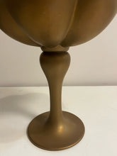 Load image into Gallery viewer, Art Deco Matte Gold &amp; White Pedestal Bowl
