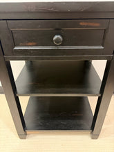 Load image into Gallery viewer, One Drawer Black End Table
