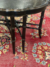 Load image into Gallery viewer, Scalloped Edge Coffee Table with Floral Detailing from Ethan Allen
