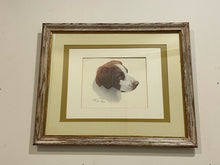 Load image into Gallery viewer, Limited Edition Print of a Brittany Spaniel by Louis Frisino, signed &amp; numbered
