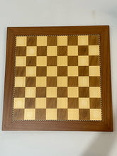 Load image into Gallery viewer, Pewter Medieval Chess Pieces with Chess Board from WE Games
