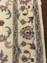 Load image into Gallery viewer, Handmade 100% Wool Runner in Cream, Blue &amp; Pink, made in India
