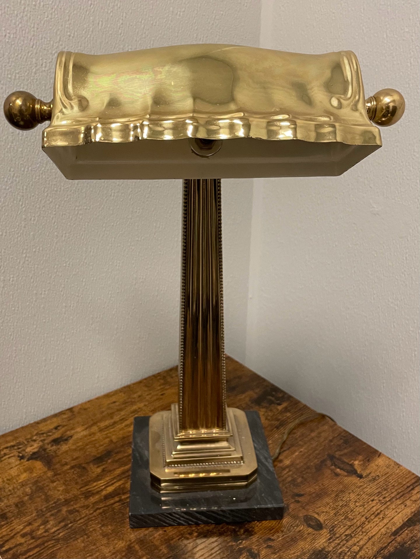 Art Deco Brass Desk Lamp