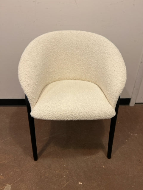 Minimalist Solid Wood Arm Chair with  Textured Upholstery from 1st Dibs