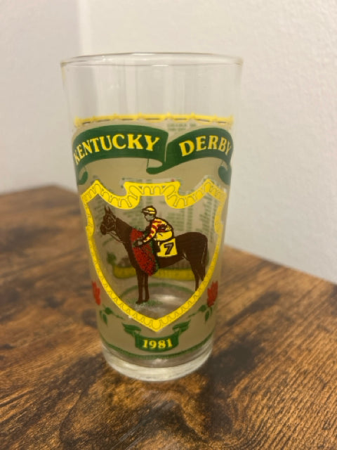 Commemorative Kentucky Derby Mint Julep Glass 1981