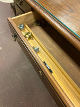 Load image into Gallery viewer, Six Drawer Desk with Glass Top from Drexel Heritage Furniture
