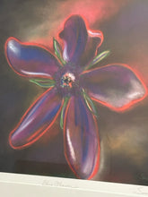 Load image into Gallery viewer, Original Giclee "Blue Flower" by Susan Willis, signed &amp; numbered
