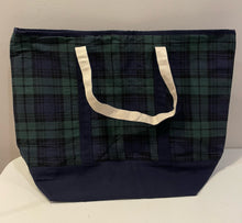 Load image into Gallery viewer, NEW Watch Plaid Canvas Tote
