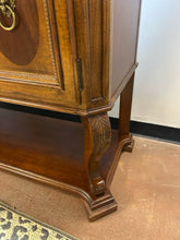 Load image into Gallery viewer, Marble Top, Three Drawer, Two Door Buffet with Lions Head Handles
