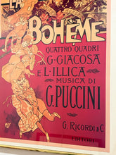 Load image into Gallery viewer, Framed La Boheme Theatre Poster by Adolfo Hohenstein
