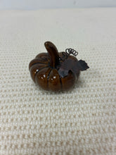 Load image into Gallery viewer, Mini Brown Ceramic Pumpkin
