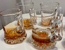 Load image into Gallery viewer, Six Amber Bottom Beer Mugs
