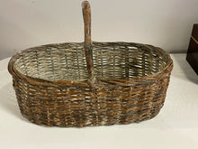 Load image into Gallery viewer, Oval Basket with Wood Handle
