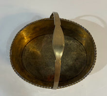 Load image into Gallery viewer, Vintage Woven Brass Planter/Basket
