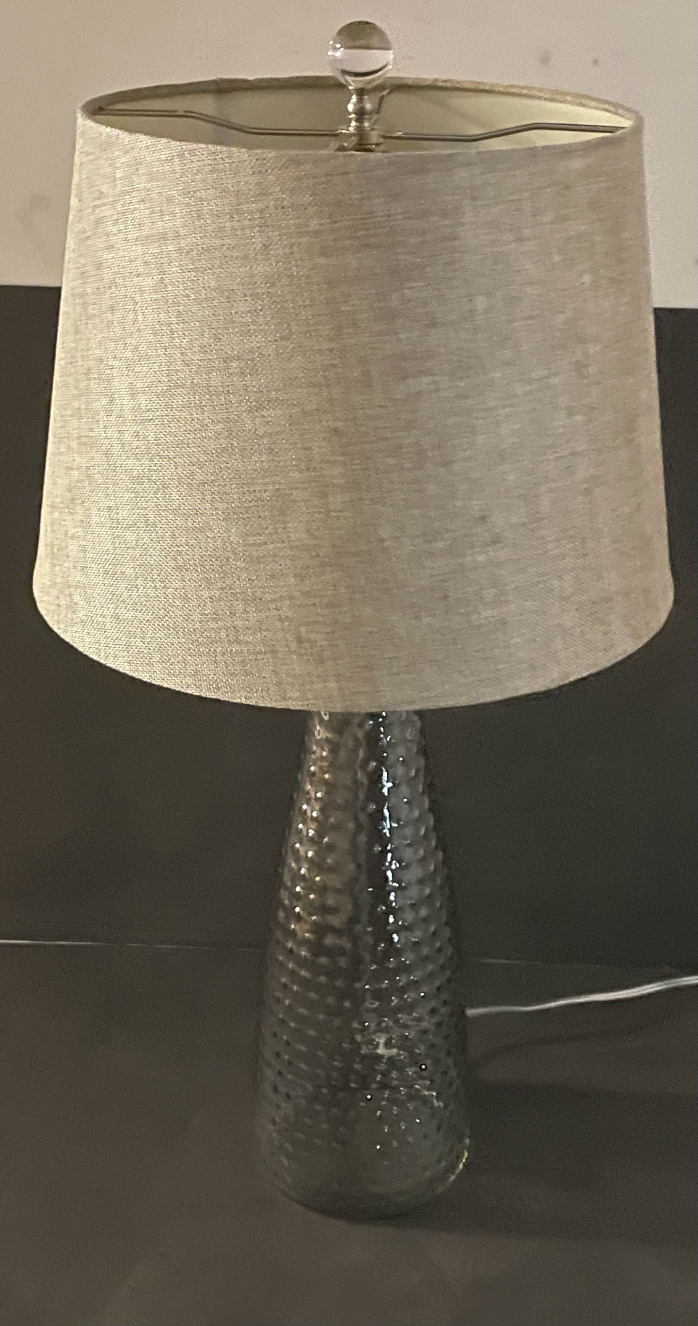 Smoke  Glass  Table Lamp