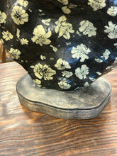 Load image into Gallery viewer, Heavy Chinese Peony Meditation Stone on Separate Wood Base
