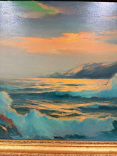 Load image into Gallery viewer, Original Oil "Sunset along the Shore" by Lester Chaney, signed
