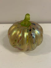 Load image into Gallery viewer, Champagne Colored Hand Crafted Pumpkin from Glass Eye Studio

