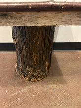 Load image into Gallery viewer, Tree Trunk Base End Table with Wood Top
