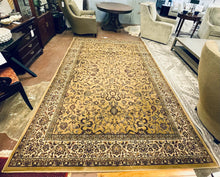 Load image into Gallery viewer, Wool Blend Oriental Rug in Tan, Red and Cream
