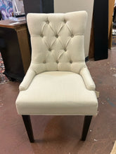 Load image into Gallery viewer, Black Painted Dining Room Table, 4 Upholstered Side Chairs &amp; Two Wood Framed Head Chairs with Three 11&quot; Leaves
