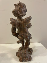 Load image into Gallery viewer, Resin Cupid/ Angel Holding Wheat Statue
