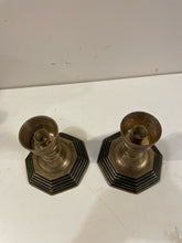 Load image into Gallery viewer, Pair of  Brass Candleholders
