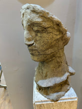 Load image into Gallery viewer, Vintage Cement Bust/Planter
