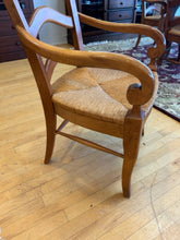 Load image into Gallery viewer, Dining Room Table with Two 18&quot; Leaves, 4 Rush Seat Side Chairs &amp; 2 Arm Chairs from Walter Wabash
