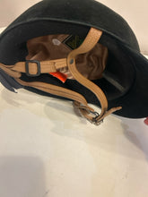 Load image into Gallery viewer, Black Velvet Equestrian Riding Helmet from IRH
