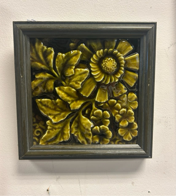 Framed Art Nouveau Tile
