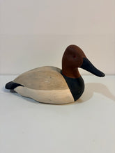 Load image into Gallery viewer, Hand Carved Wood Red Head Drake Decoy Duck
