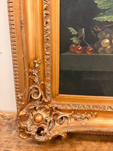 Load image into Gallery viewer, Fruit Still Life Canvas Reproduction with Ornate Gold  Frame
