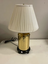 Load image into Gallery viewer, Etched Brass Canister Lamp
