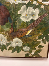 Load image into Gallery viewer, Original Hand Painting of Birds and Flowers on Silk from Bali
