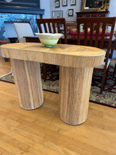 Load image into Gallery viewer, Studio Ellison Liza Oval Rattan Console Table
